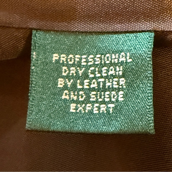 Lauren Ralph Lauren Brown Herringbone Wool-Blend Suede Detail Blazer Jacket - Picture 12 of 13